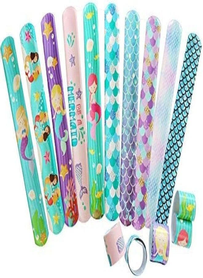 سنابترون مجموعة هدايا سنابترون بتصميم حورية البحر لأعياد ميلاد الأطفال - 12 سوارًا بتصميم حورية البحر لحفلات الأطفال - أفضل هدايا أعياد الميلاد للأطفال والفتيات - Image 1